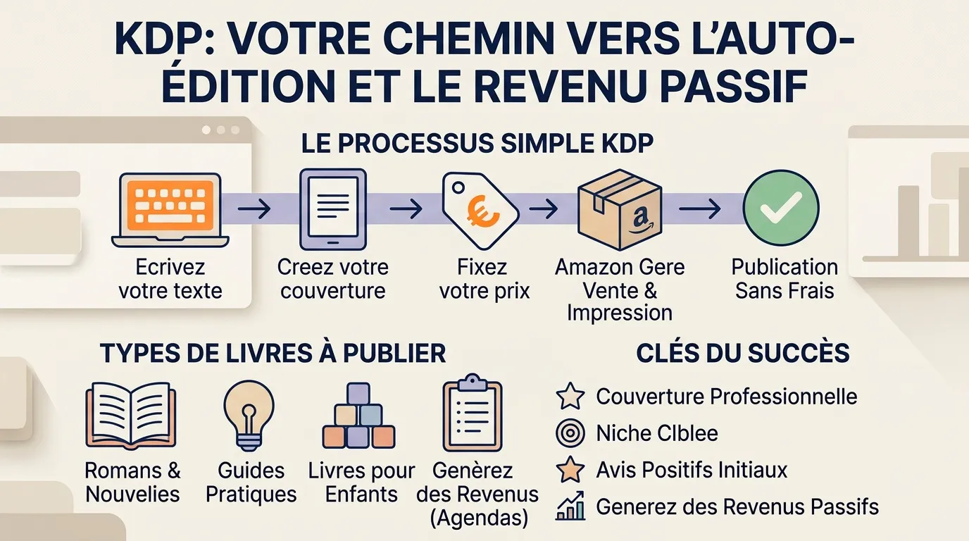 Processus KDP pour publier un livre et générer des revenus passifs