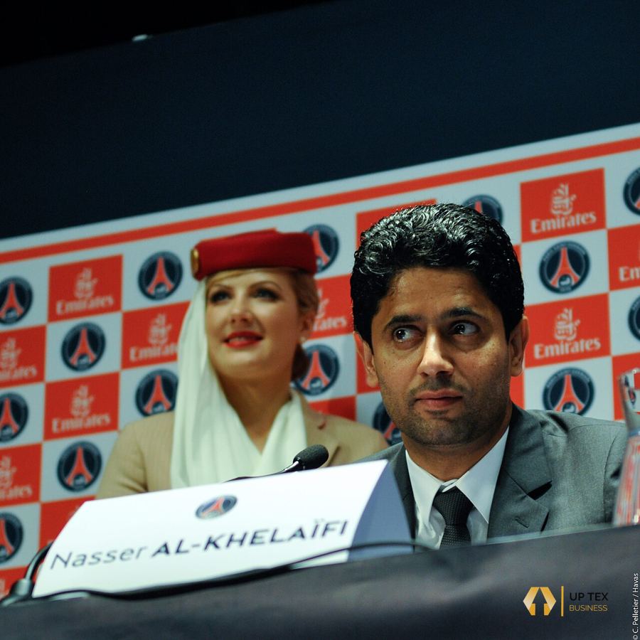 Photo de Nasser Al-Khelaïfi, président du PSG (up-tex.fr)
